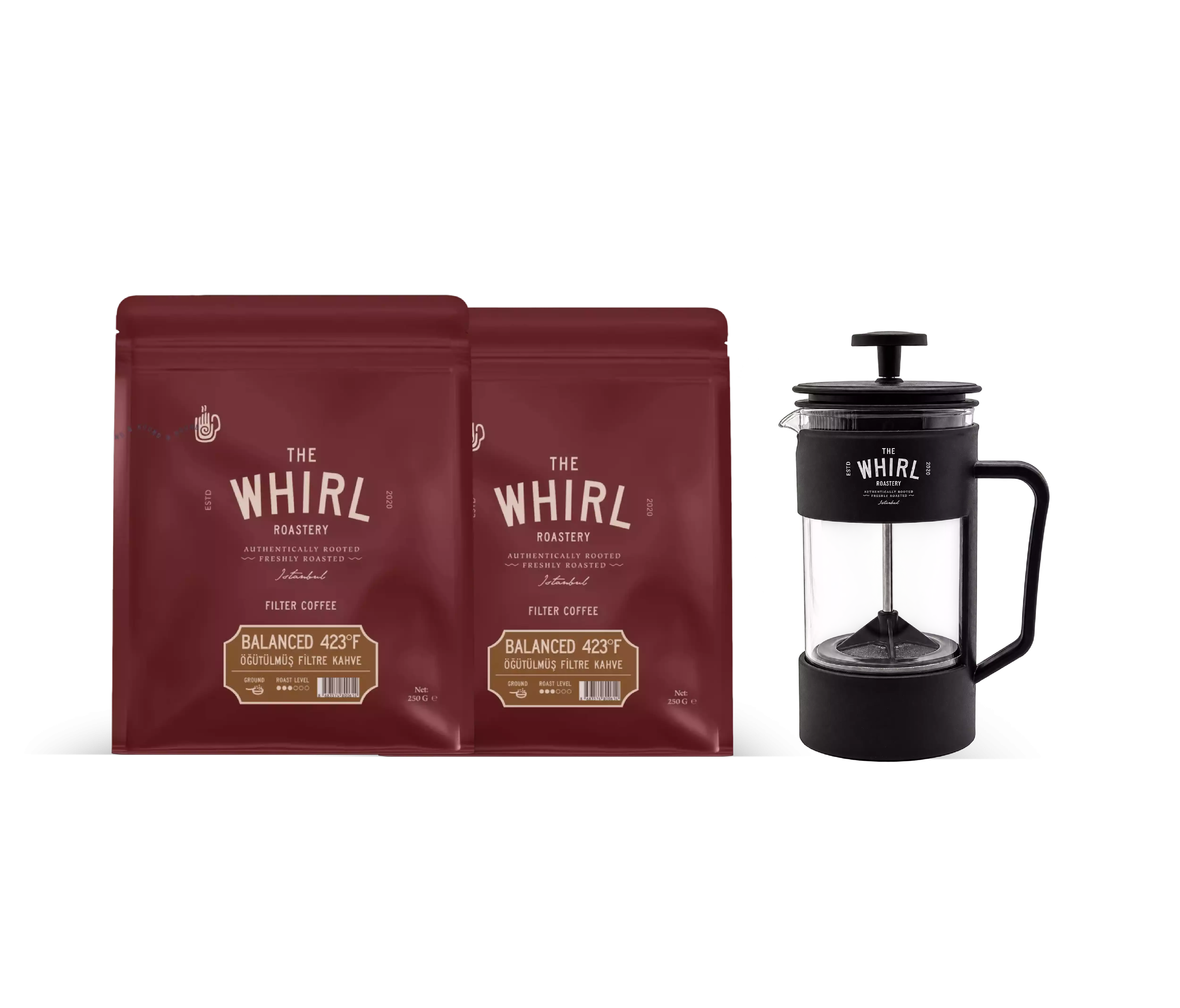 FİLTRE BALANCED ÖĞÜTÜLMÜŞ 2 ADET VE FRENCH PRESS SET